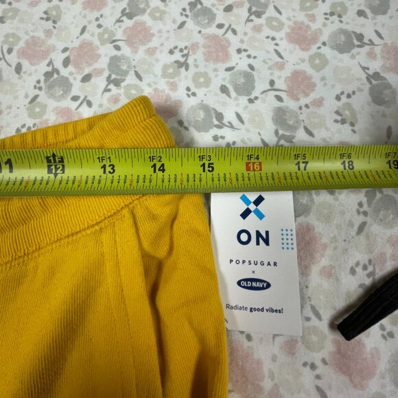 Old Navy Popsugar X Sweatpants, Girls XXL (18) Yellow High Waist NWT - Picture 9 of 15